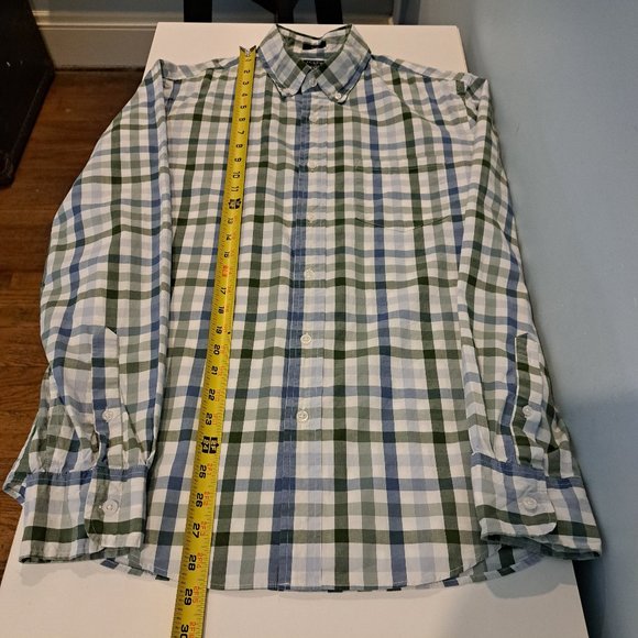 J. Crew Men's Medium Slim Flex Washed Long Sleeve Button Down Shirt Style #AL090 - Picture 11 of 13